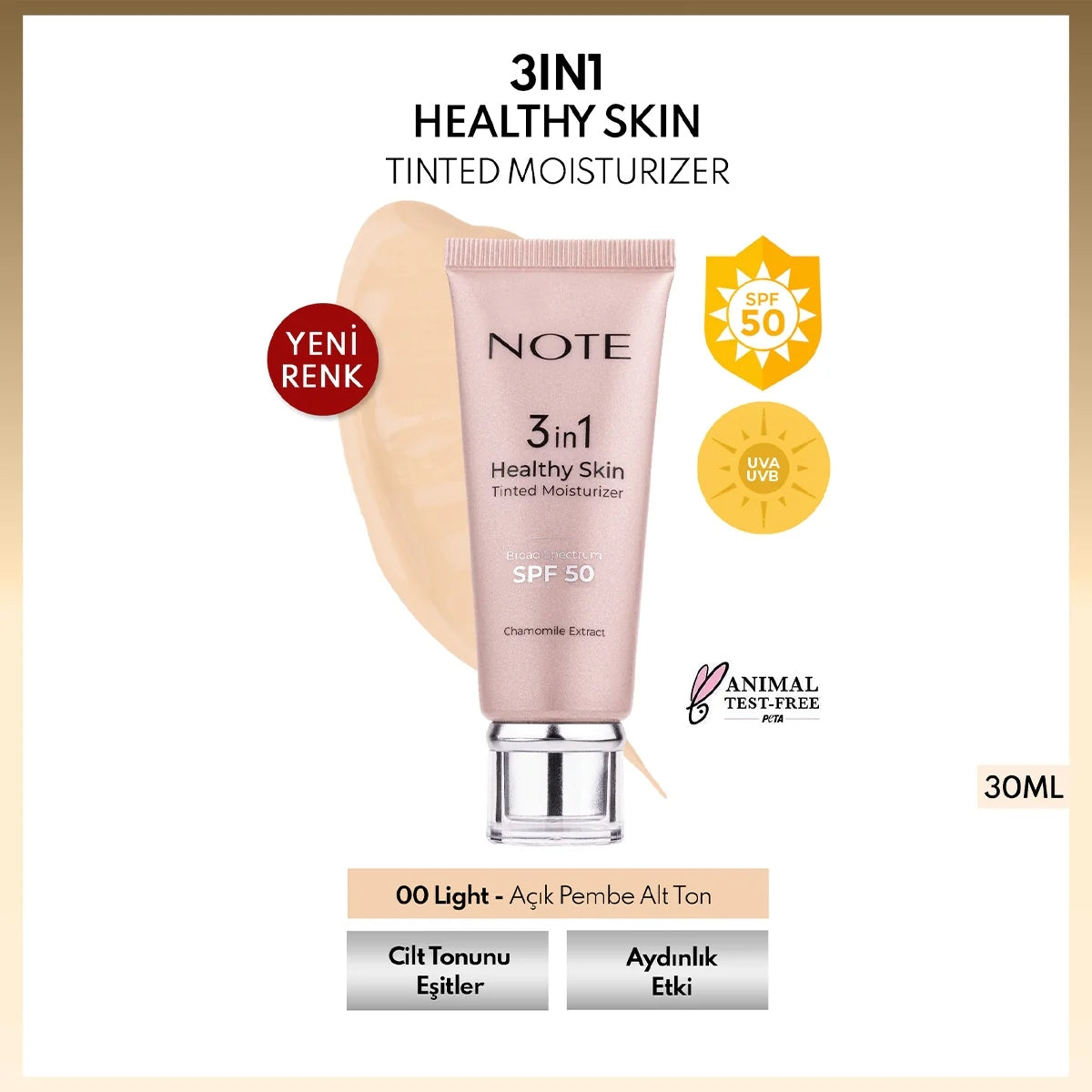 3 In 1 Healthy Skin Tinted Moisturizer Light 00