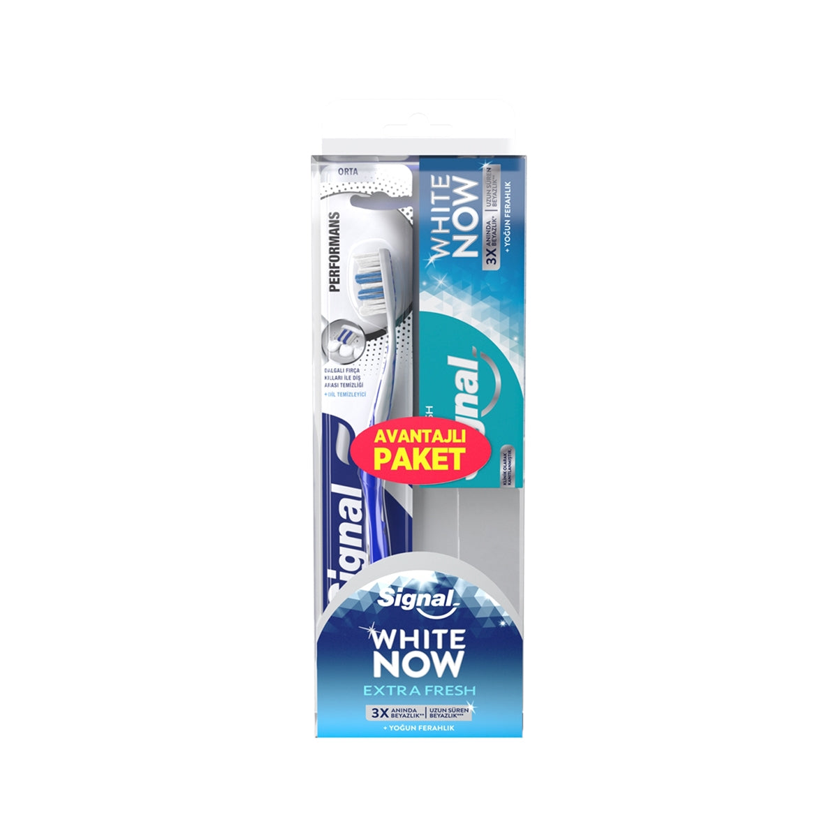 White Now Extra Diş Macunu 50 ml + Diş Fırçası
