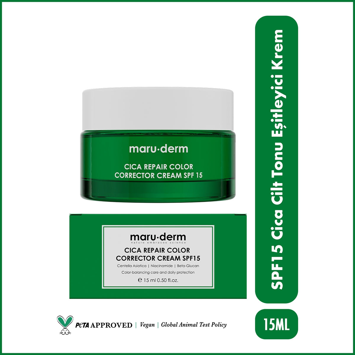 Cica Repair Color Corrector Yüz Kremi SPF15 30 ml
