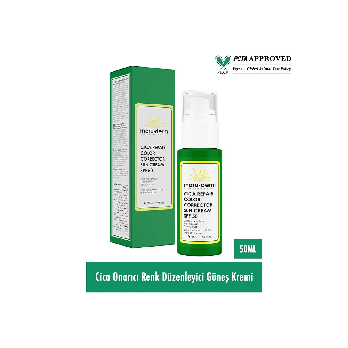 Cica Repair Color Corrector Güneş Kremi SPF50 50 ml