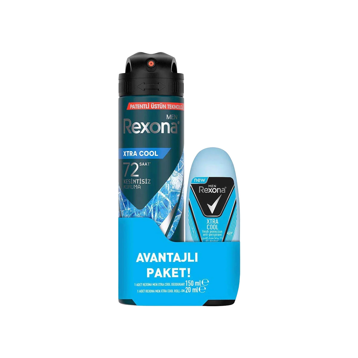 Rexona Extra Cool Deodorant Sprey + Mini Roll On