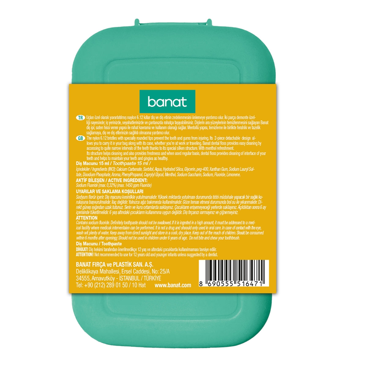 Travel Kit Diş Fırçası ve Macun 15 ml