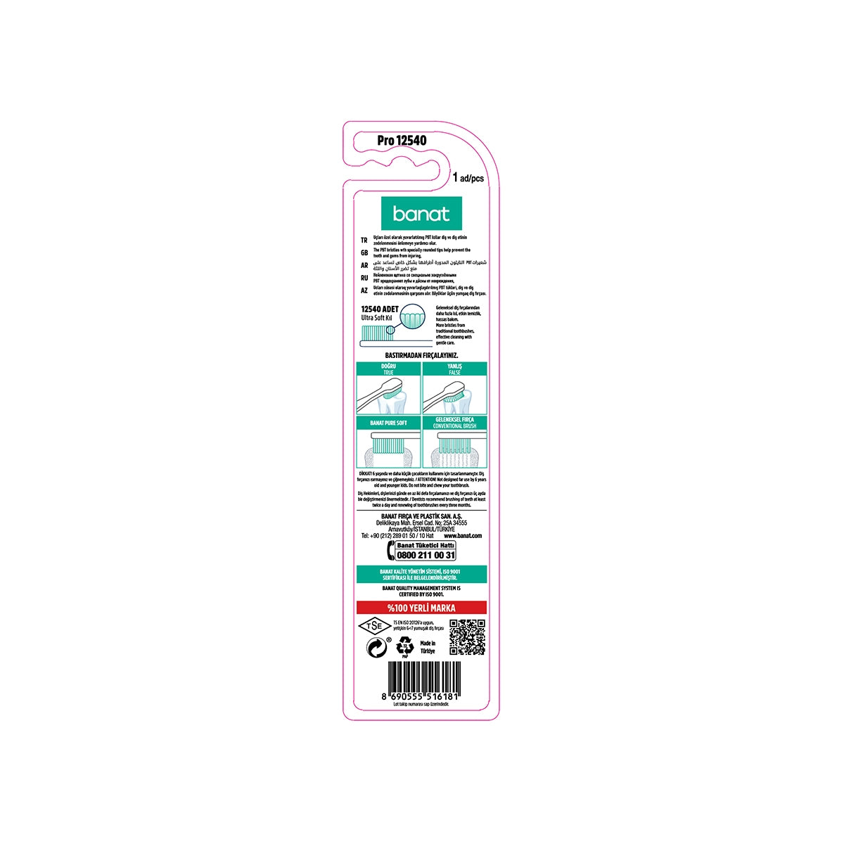 Pro 12540 Ultra Yumuşak Diş Fırçası