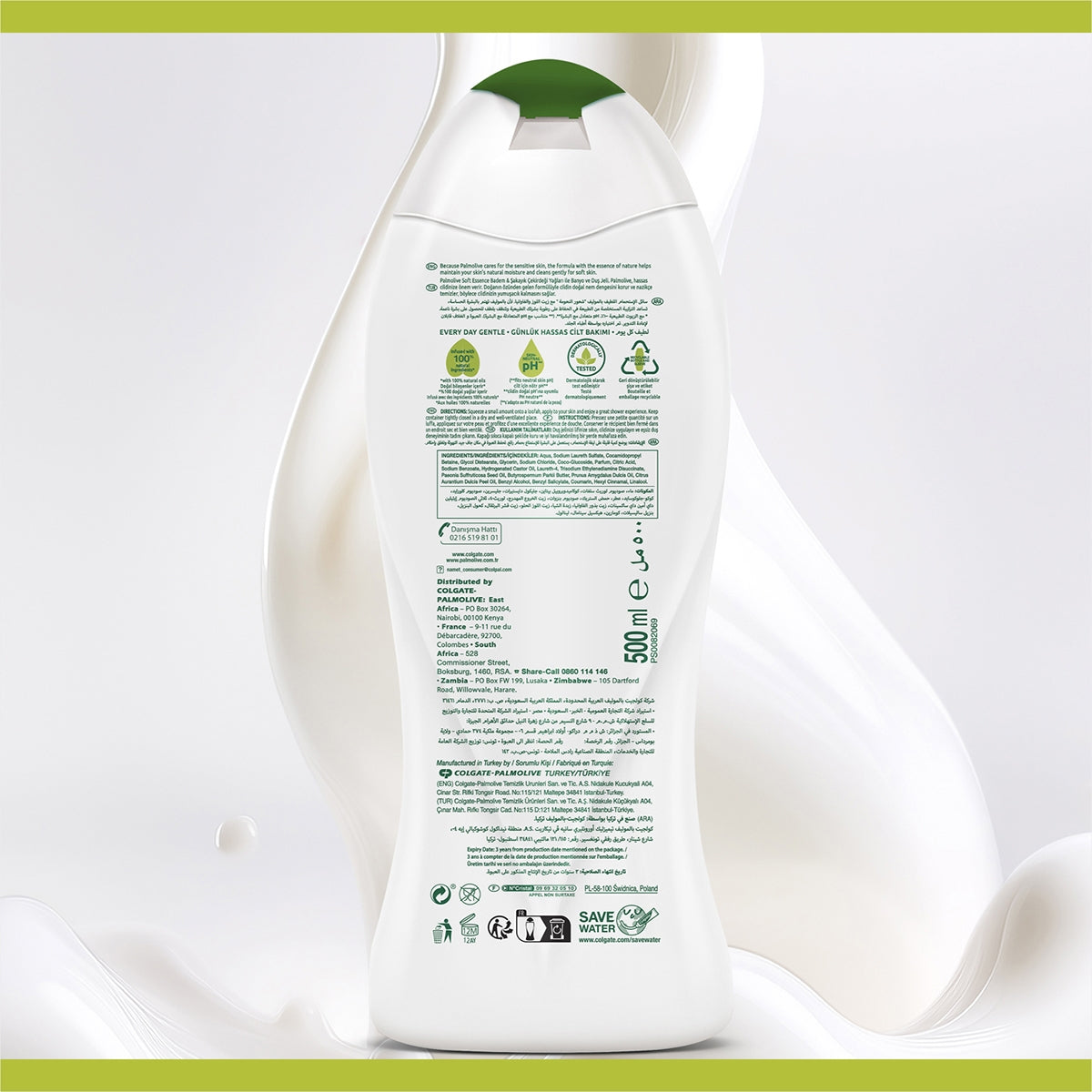 Duş Jeli Soft Essence Badem ve Şakayık Çekirdeği 500 ml