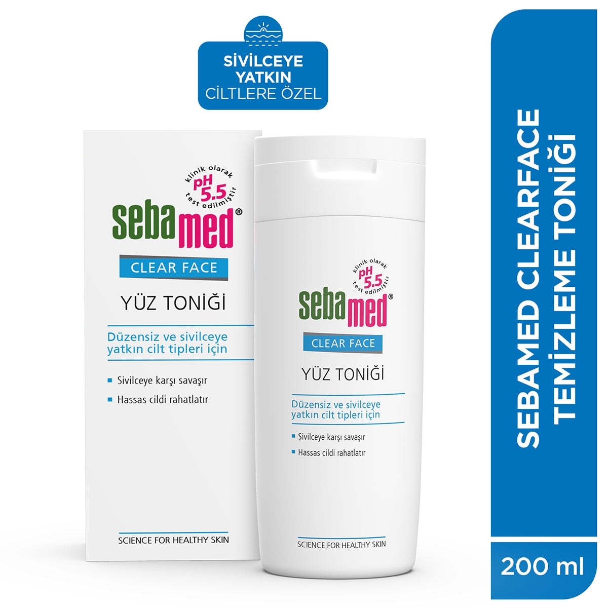 Clear Face Temizleyici Yüz Toniği 200 ML