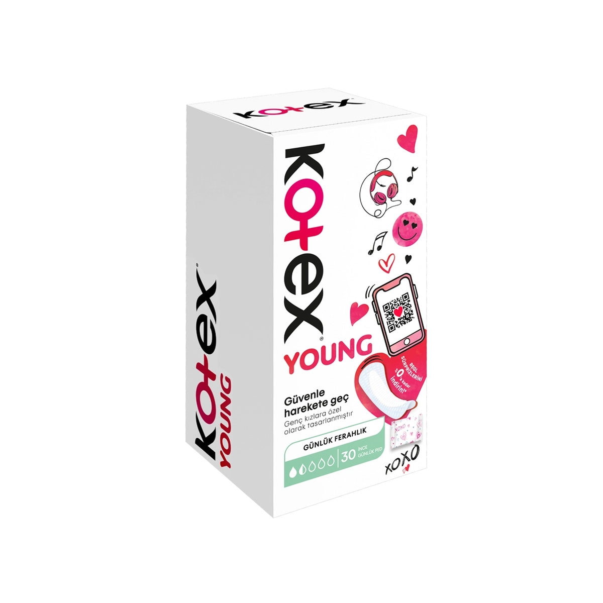 Kotex Young Günlük Ped İnce 30'lu