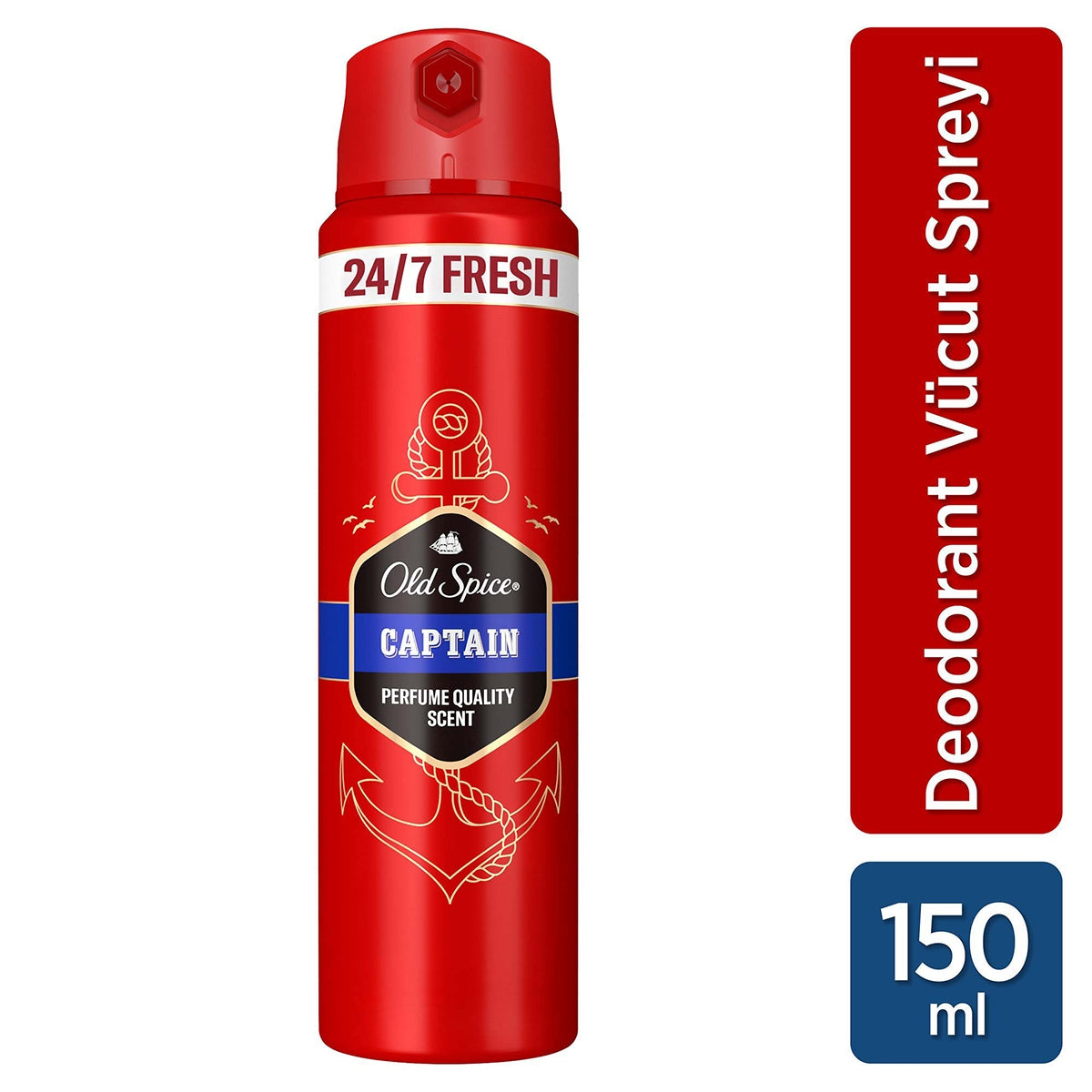 Deodorant Sprey Captain 150 ml