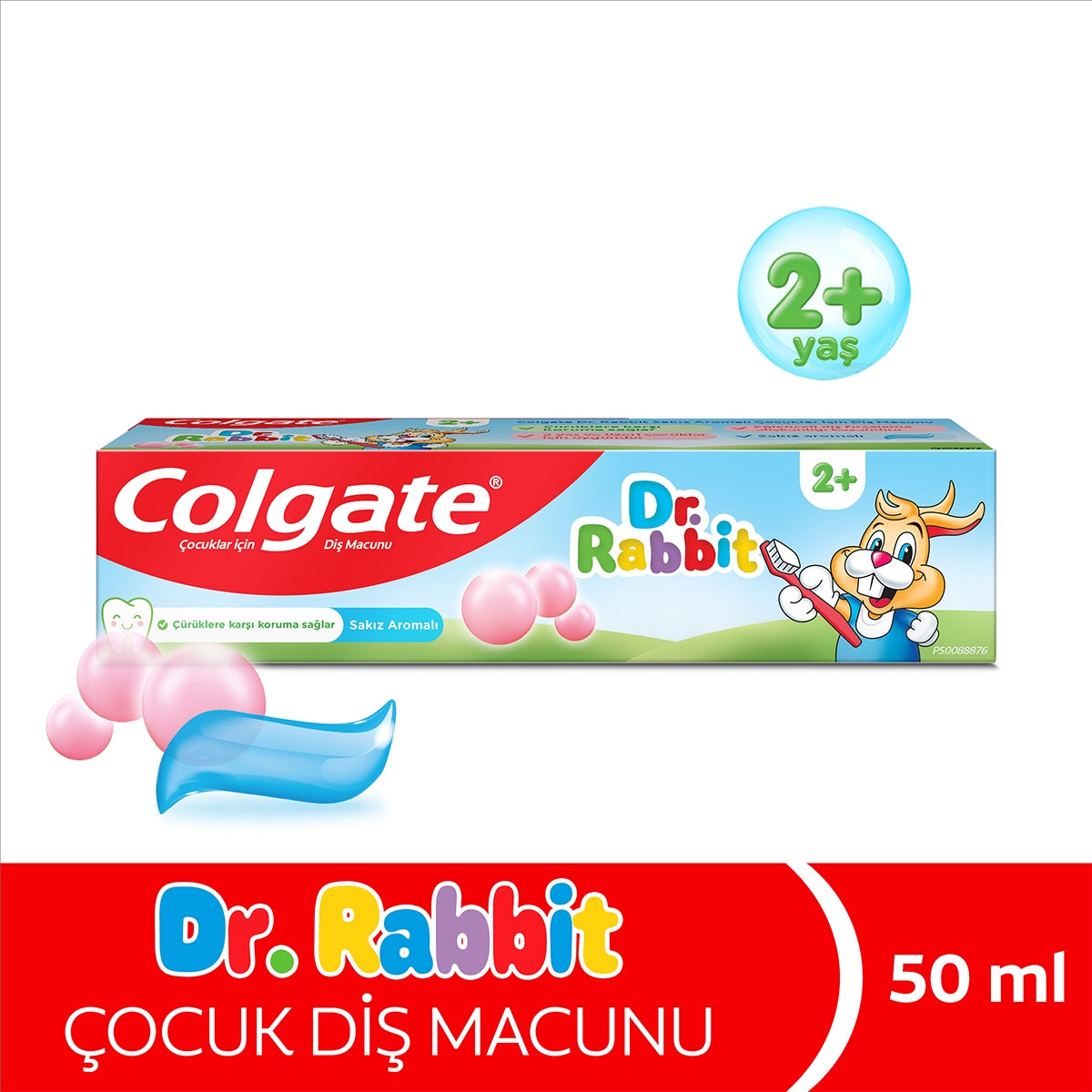 Dr. Rabbit Çocuk Diş Macunu Bubble Gum Aromalı 50 ml