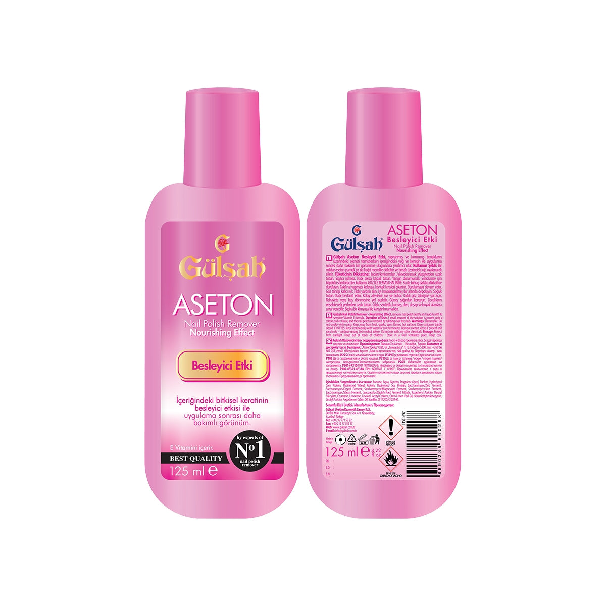 Aseton 125 ml Besleyici