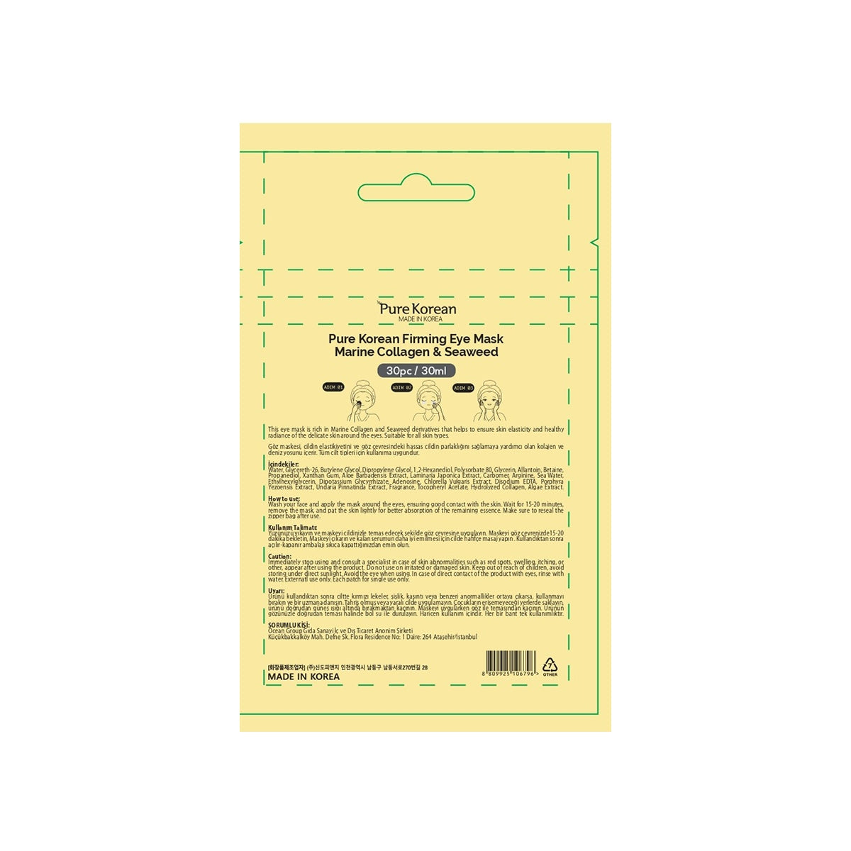 Firming Marine Collagen <(>&<)> Seaweed Göz Maskesi 30 ml