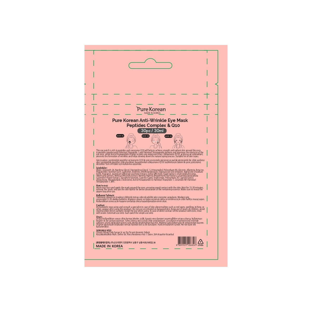 Anti-Wrinkle Peptides Complex <(>&<)> Q10 Göz Maskesi 30 ml