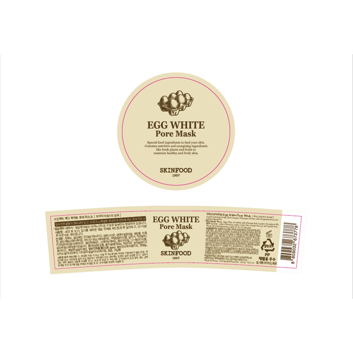 Egg White Pore Yüz Maskesi 120 gr