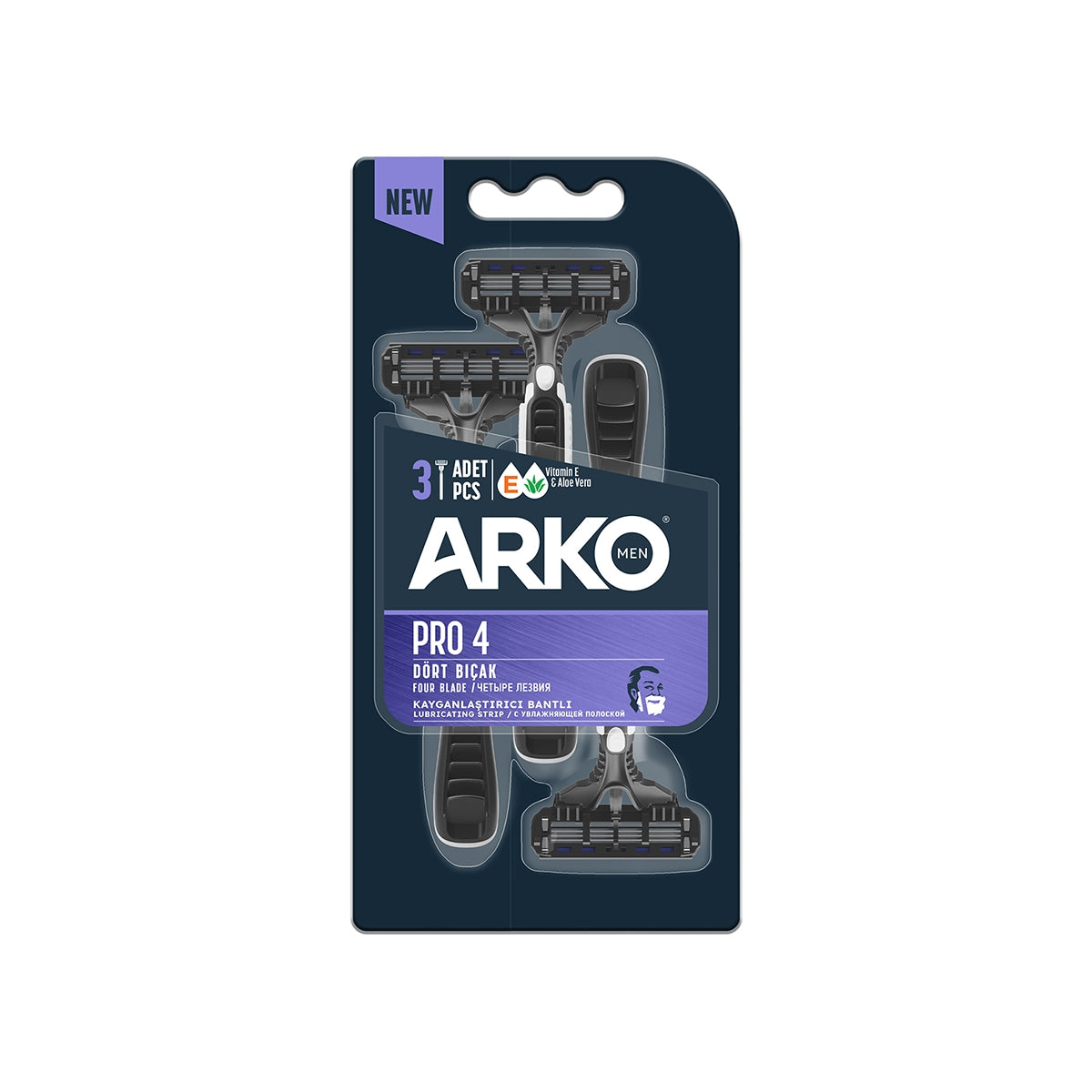 ARKO Men Pro-4 Tıraş Bıçağı 3'lü