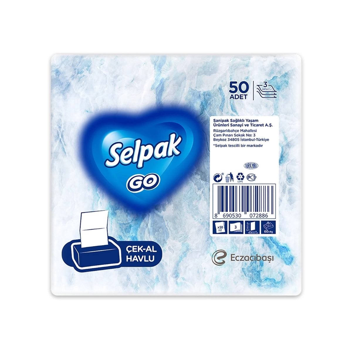 SELPAK GO Çek Al Havlu 50 'li