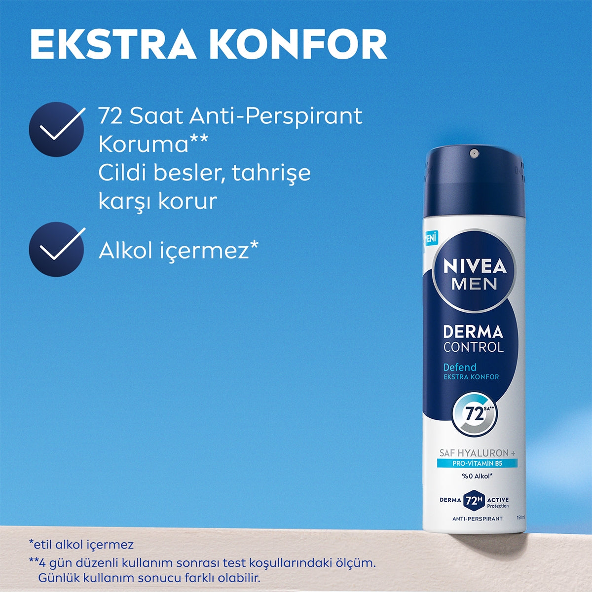 NIVEA Derma Control Defend Erkek Sprey 150 ml