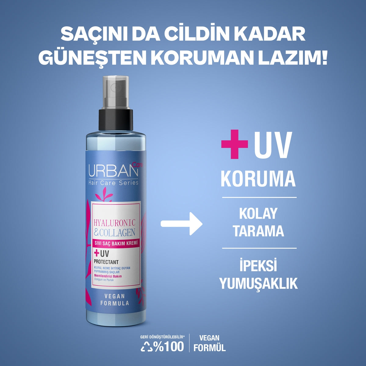 Sıvı Saç Kremi Hyaluronic<(>&<)>Collagen 150 ml