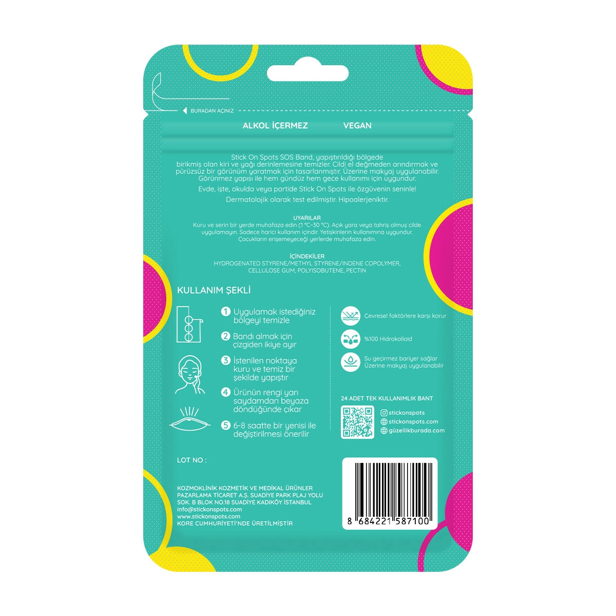 Stick On Spots SOS Band Mixy 24'lü