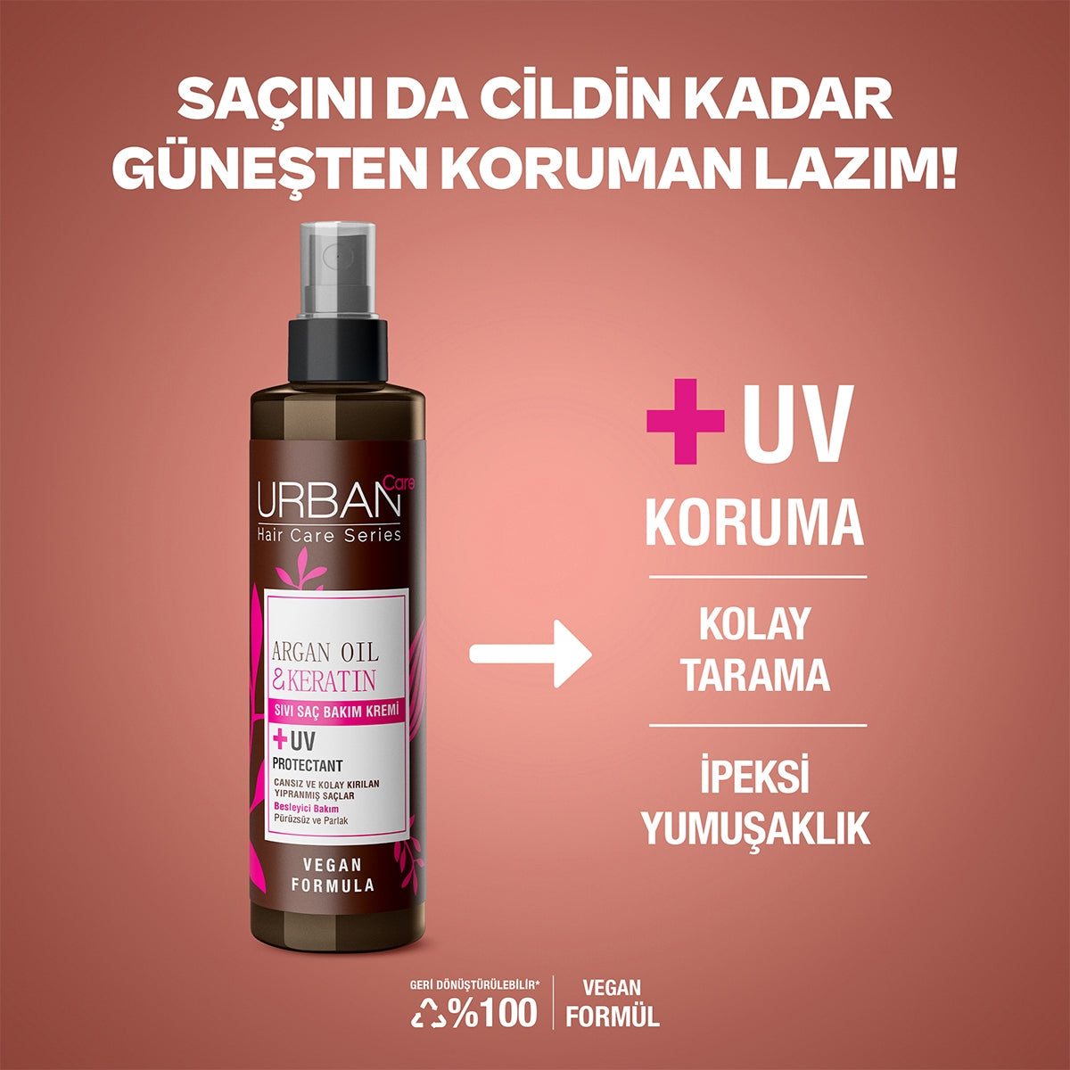 Sıvı Saç Kremi Argan Yağı<(>&<)>Keratin 150 ml