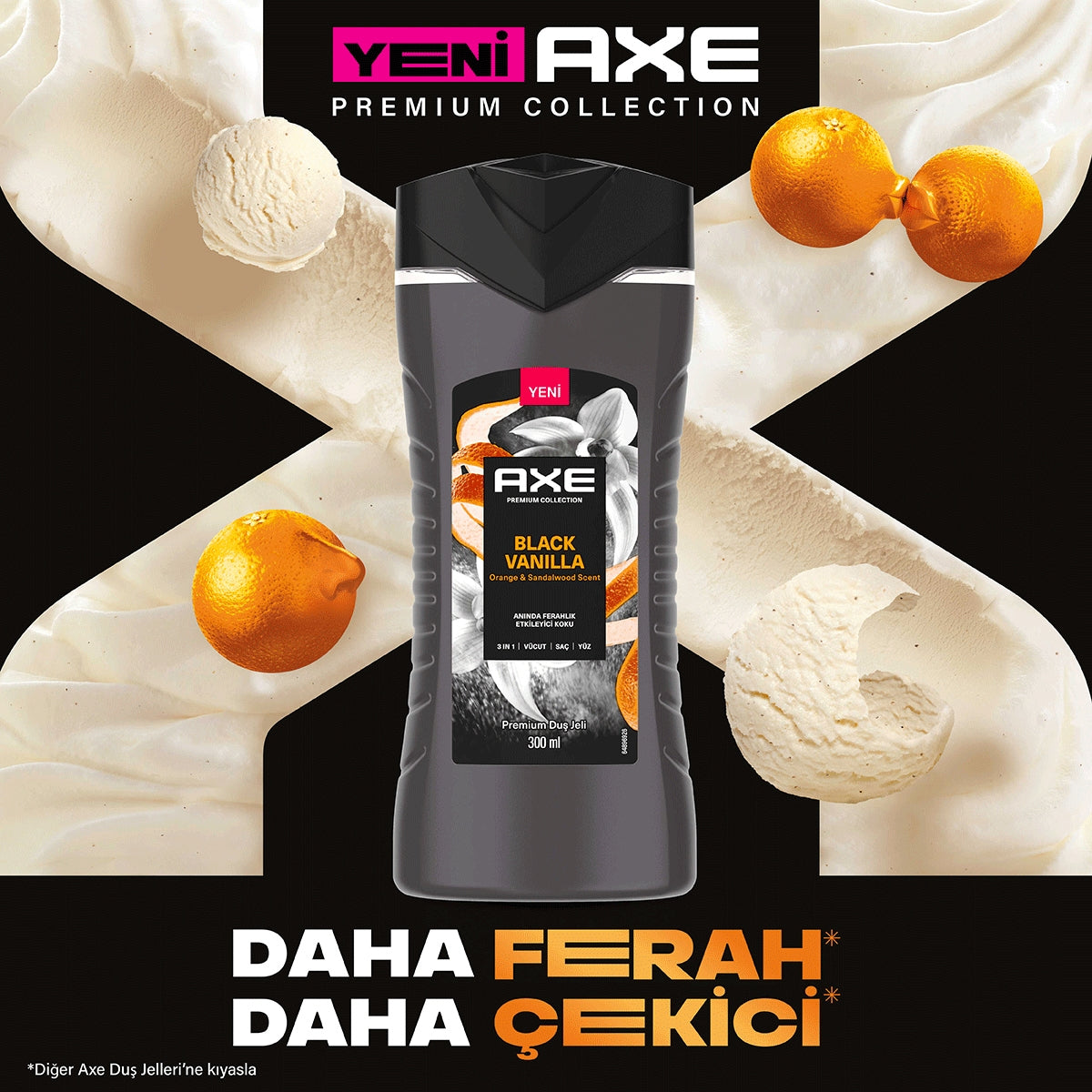 Erkek Duş Jeli Black Vanilla 300 ml