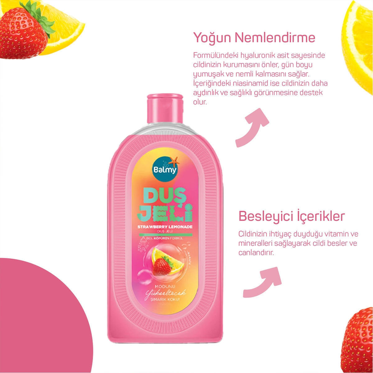 Duş Jeli Çilekli Limonata 450 ml