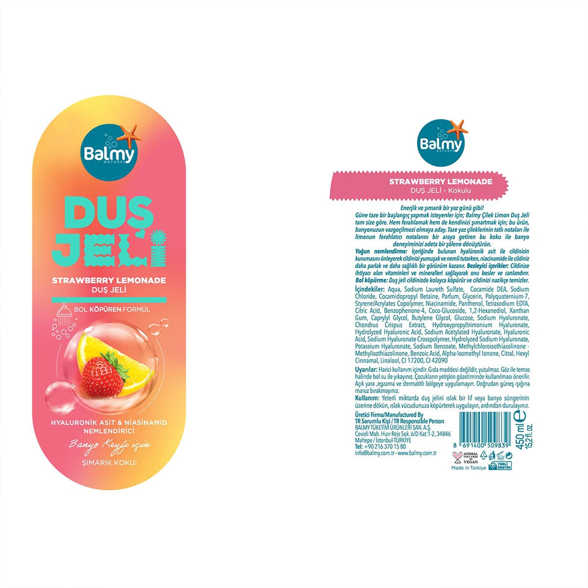 Duş Jeli Çilekli Limonata 450 ml