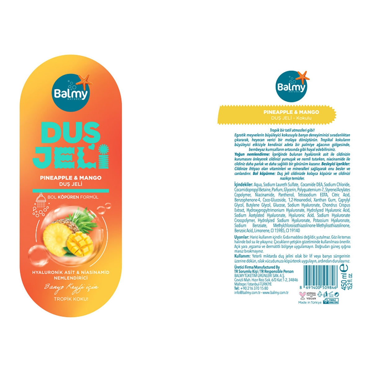 Duş Jeli Mango Ananas 450 ml