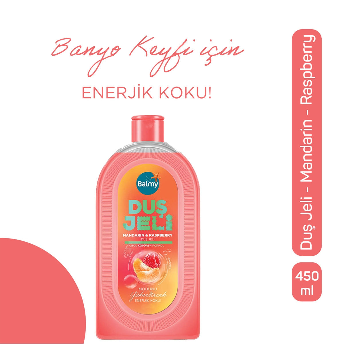 Duş Jeli Mandalina Ahududu 450 ml