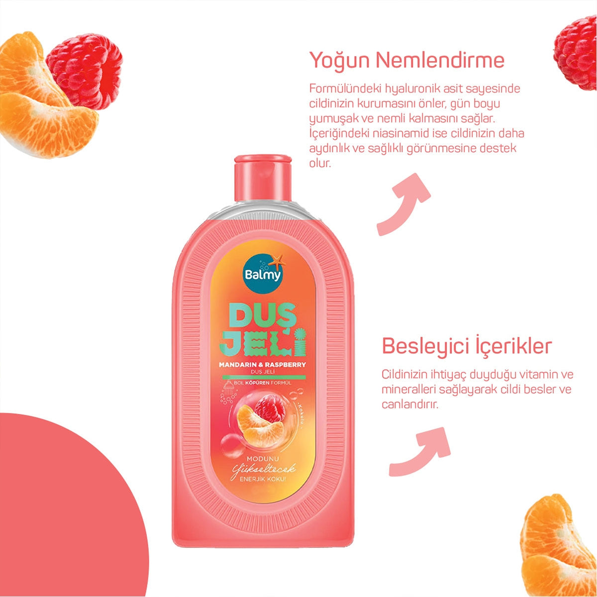 Duş Jeli Mandalina Ahududu 450 ml