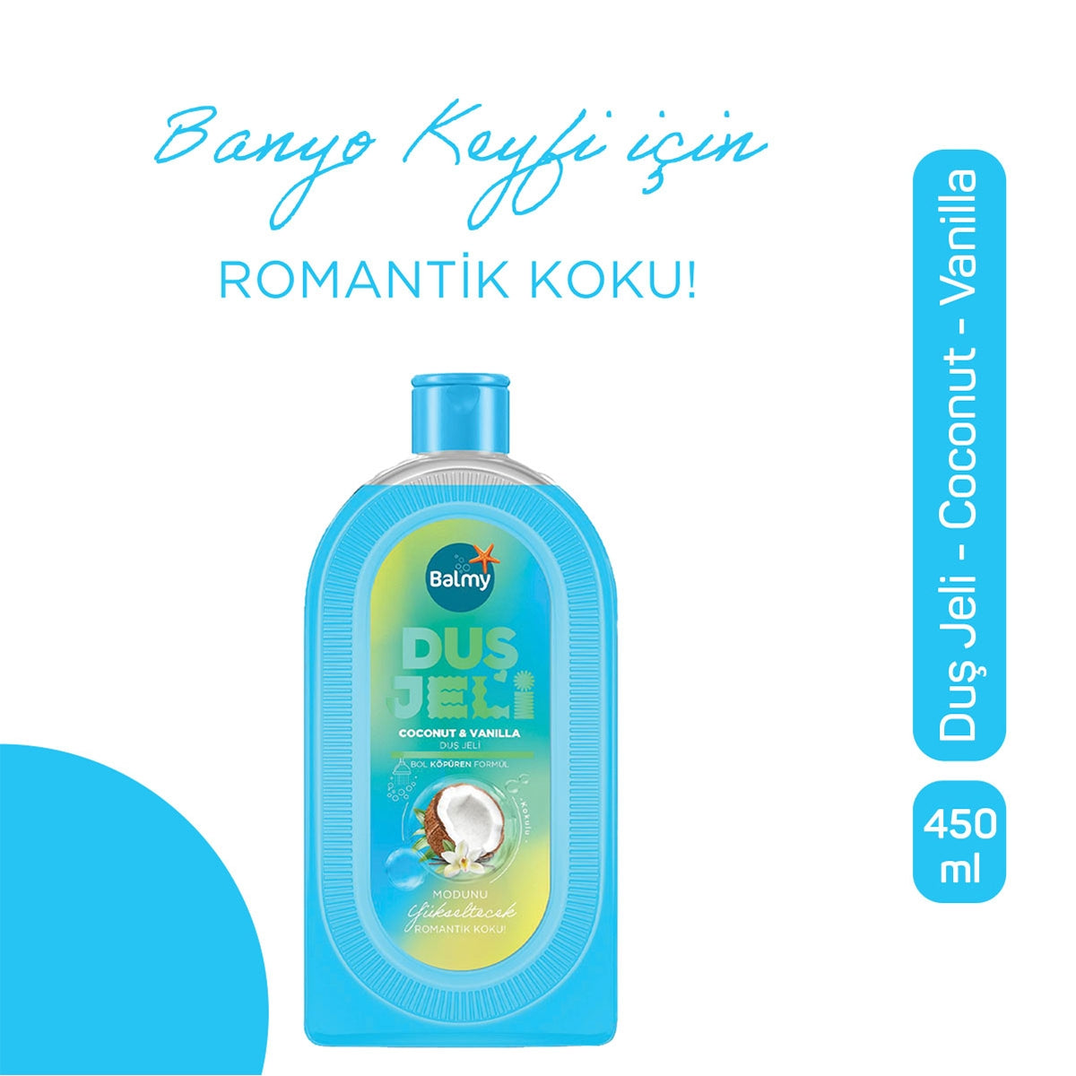 Duş Jeli Hindistan Cevizi Vanilya 450 ml
