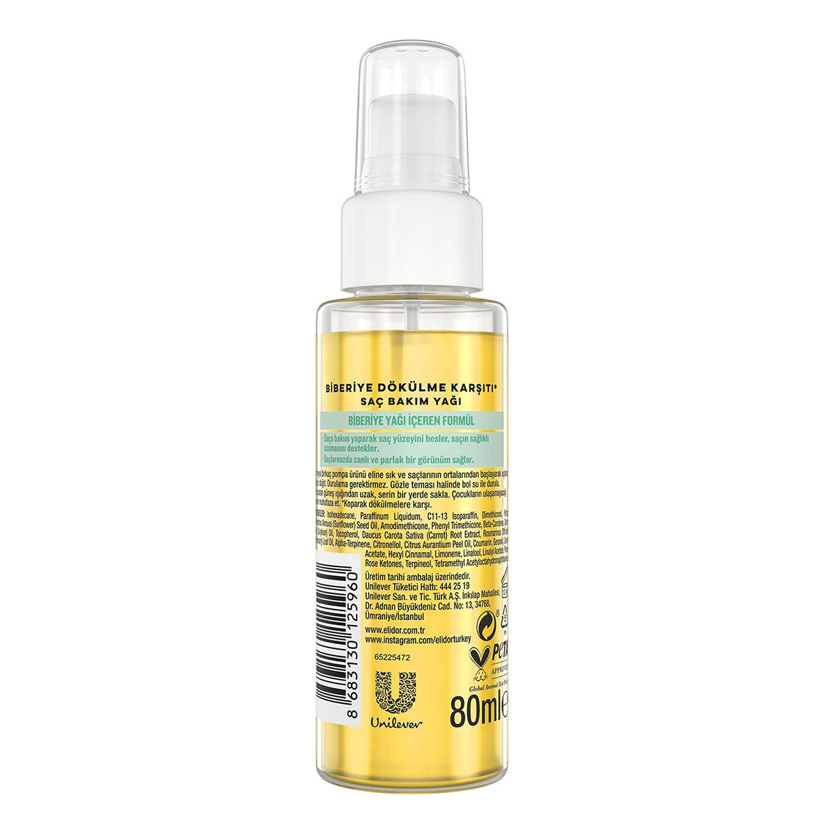 Saç Bakım Yağı Biberiye 80 ml