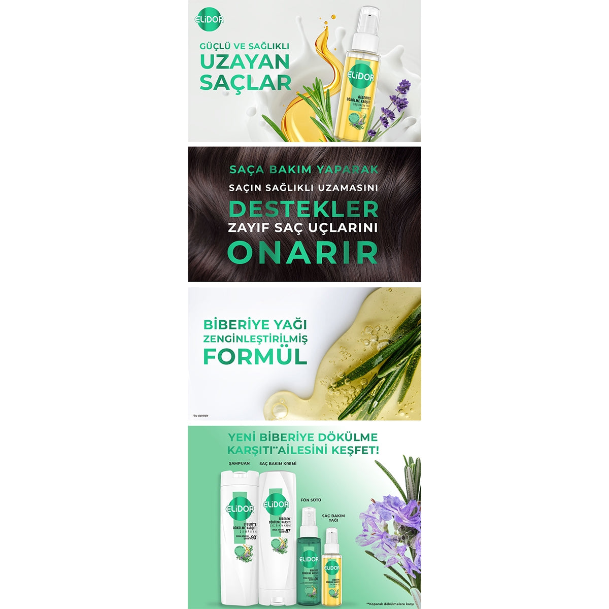 Saç Bakım Yağı Biberiye 80 ml