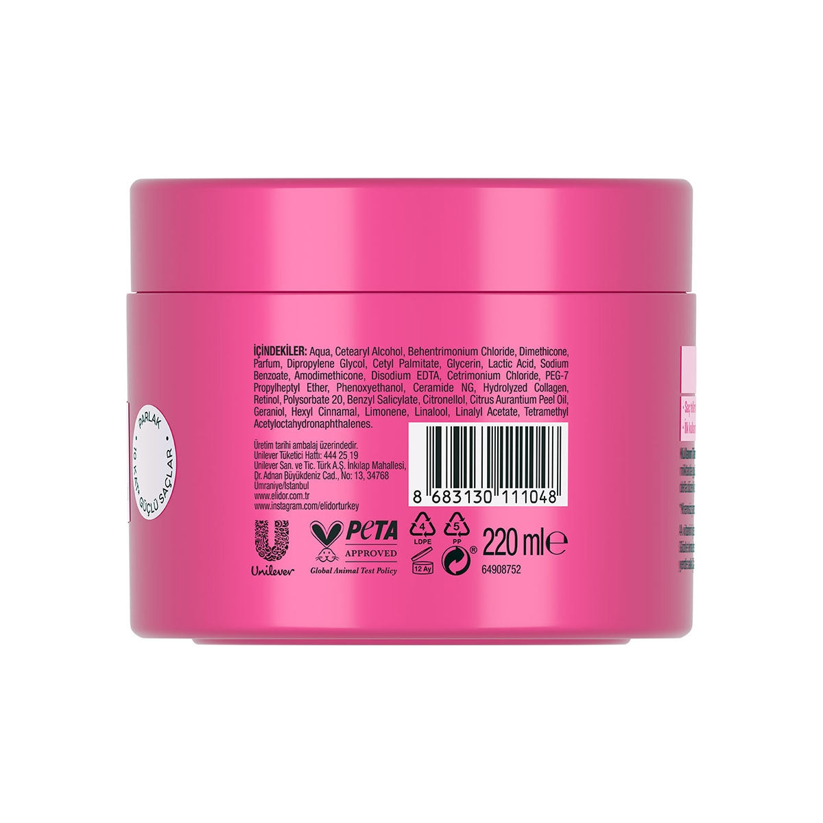 Saç Maskesi Güçlü Parlak 220 ml