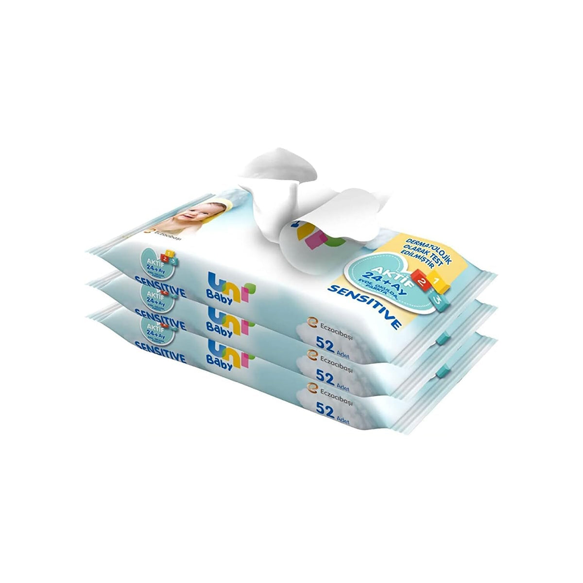 Islak Havlu Aktif Sensitive 3x52 li