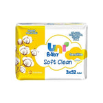 Islak Havlu Soft Clean Organik Pamuk Özlü 3x52 li