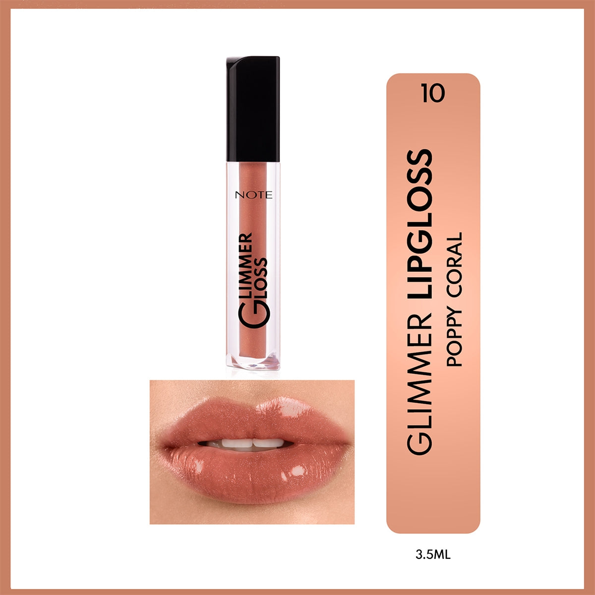 Glimmer Gloss 10 Poppy Coral