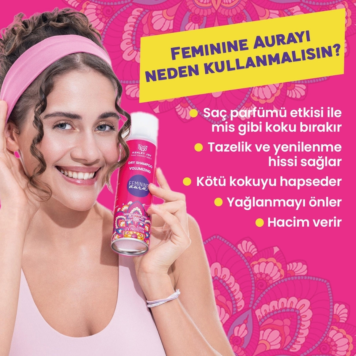 Kuru Şampuan Ekstra Hacim Feminine Aura 200 ml