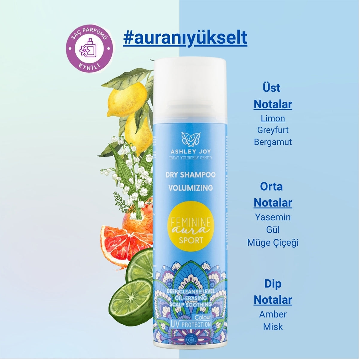 Kuru Şampuan Feminine Aura Sport 200 ml