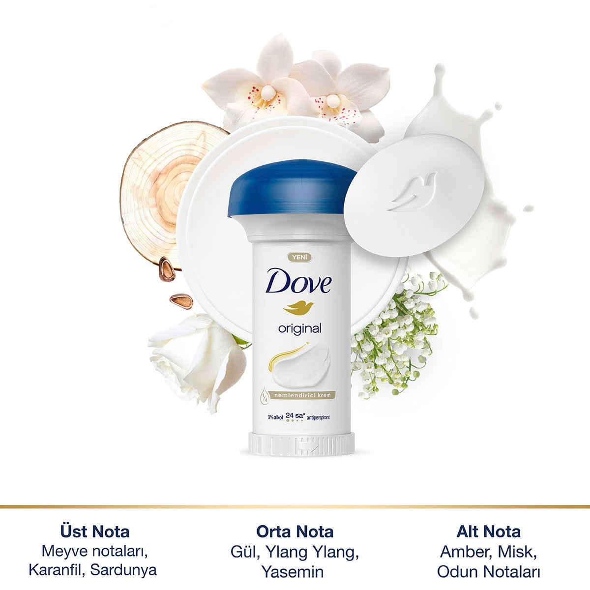 DOVE Krem Stick Deodorant Original Kadın 50 ml