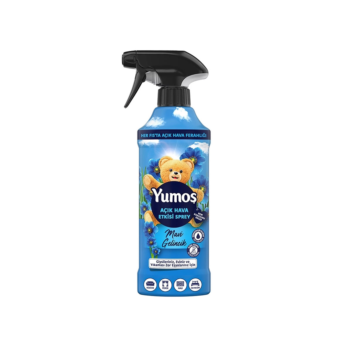 YUMOŞ Giysi Sprey Açık Hava Etkisi Yıkanması Zor Eşyalar Mavi Gelincik
430 ml