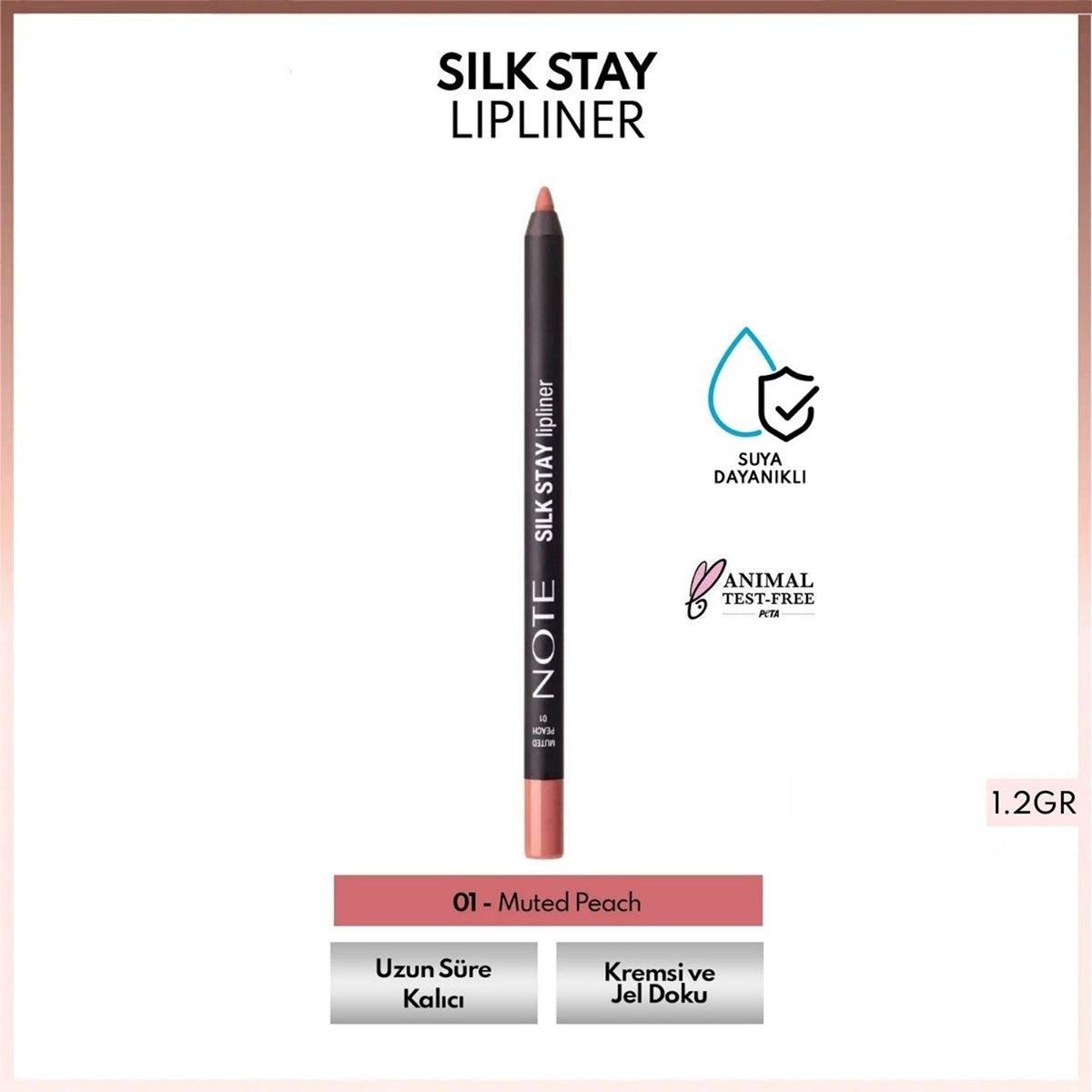 Dudak Kalemi Sılk Stay Muted Peach 01