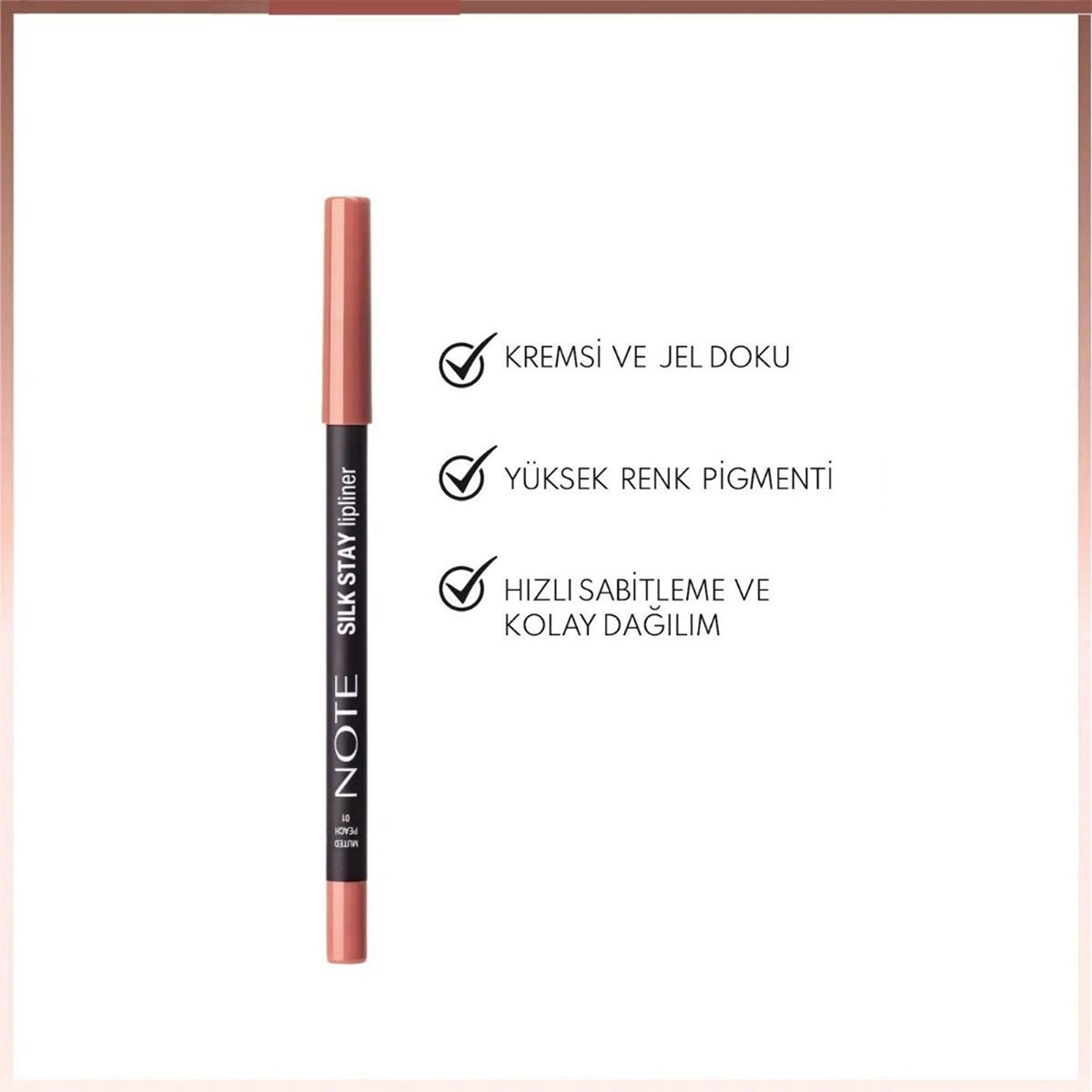 Dudak Kalemi Sılk Stay Muted Peach 01