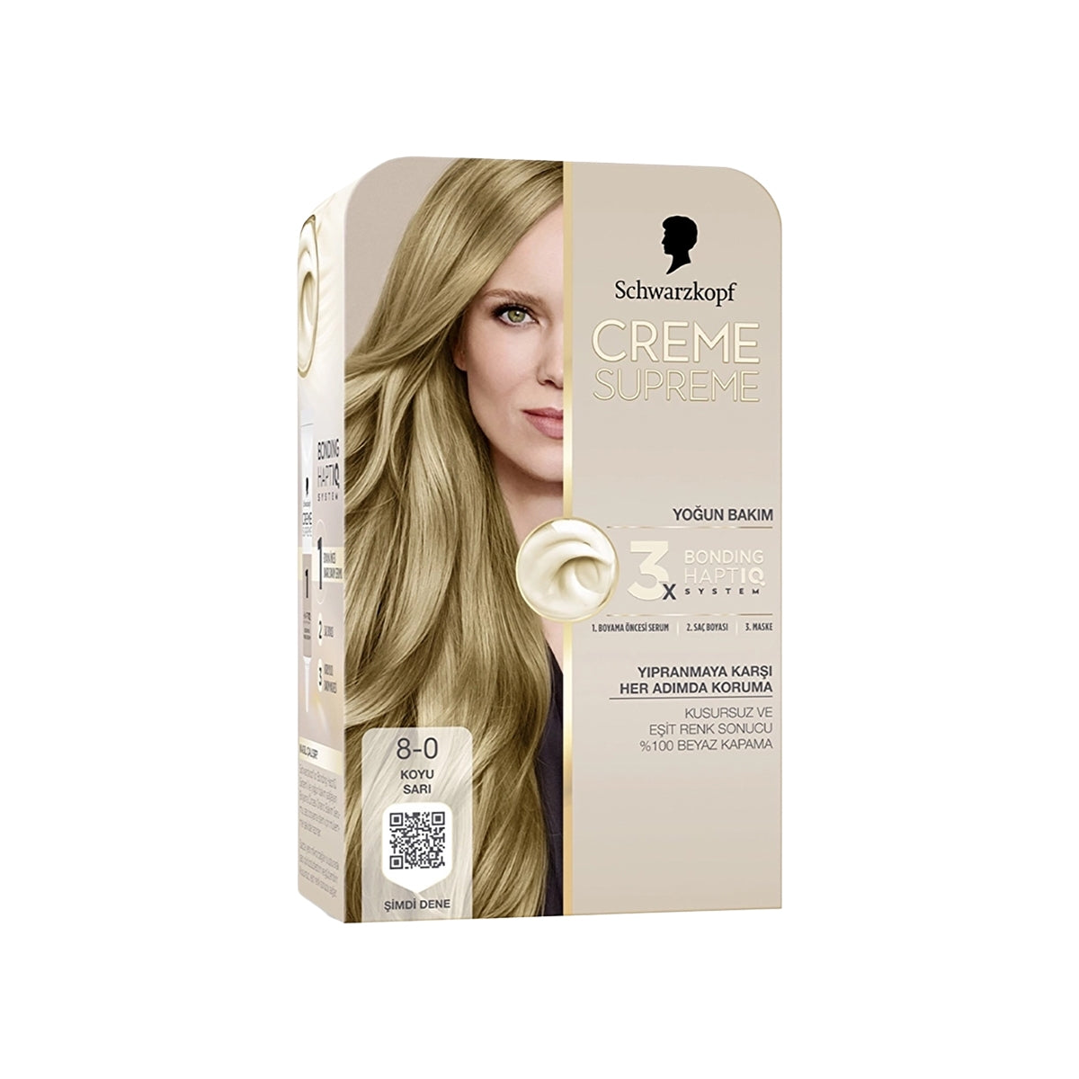 Creme Supreme Saç Boyası Koyu Sarı 8 0