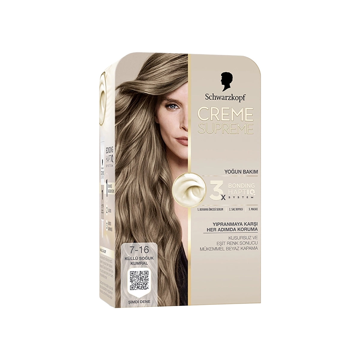 Creme Supreme Saç Boyası Küllü Soğuk Kumral 7 16