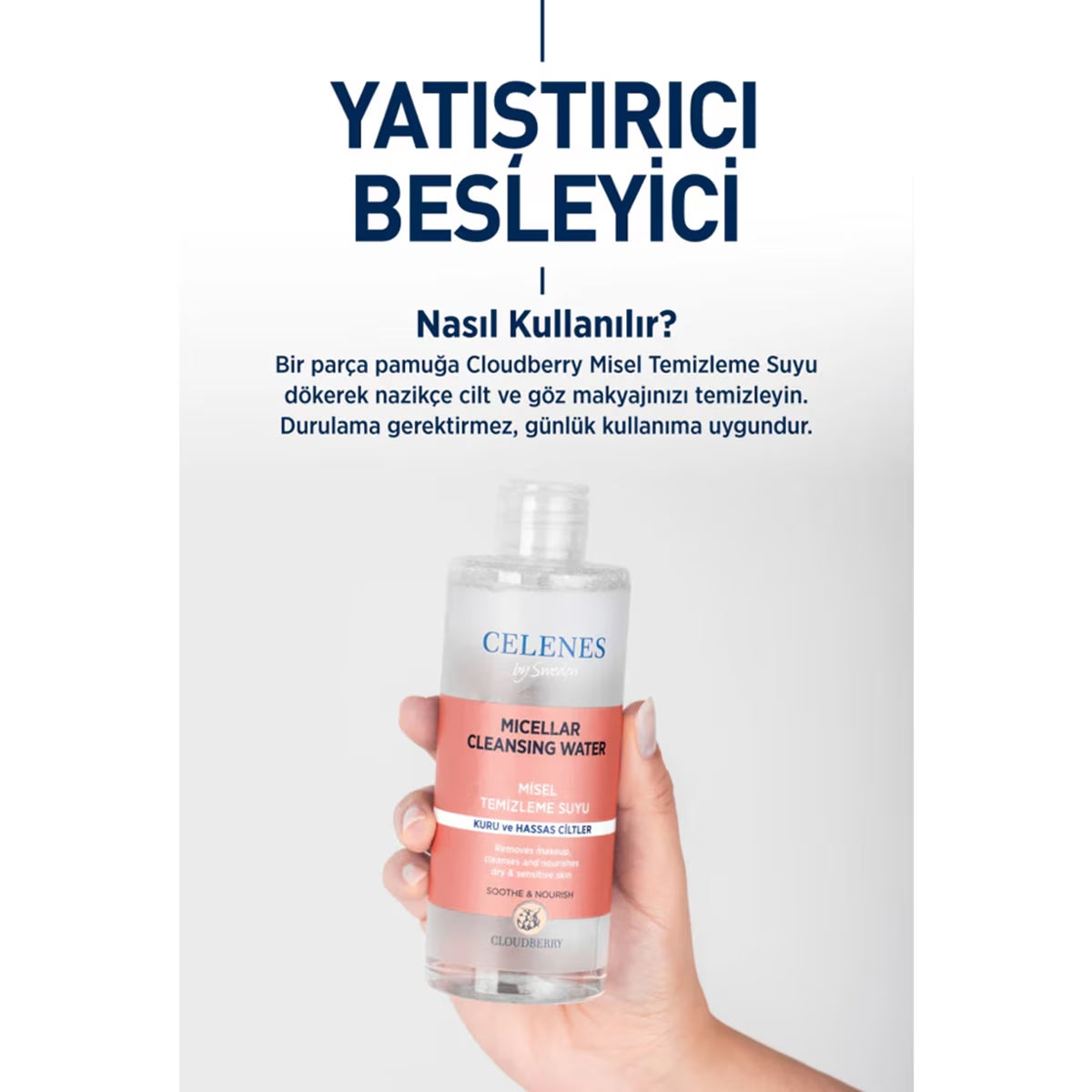 Cloudberry Micellar Makyaj Temizleme Suyu Kuru/Hassas Ciltler 400 ml