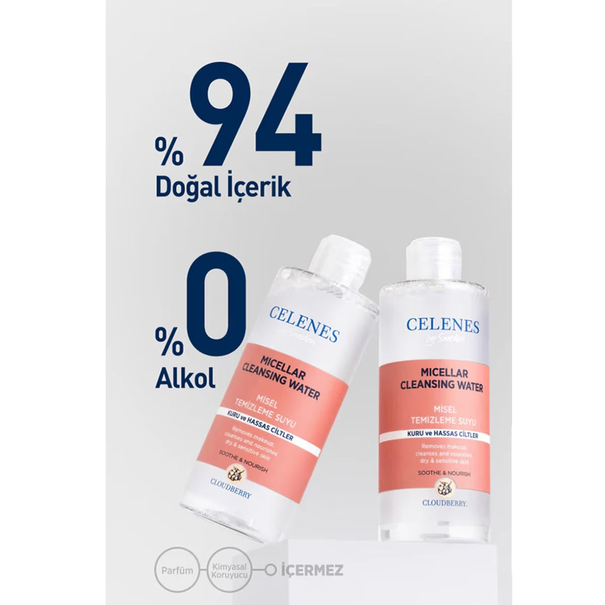 Cloudberry Micellar Makyaj Temizleme Suyu Kuru/Hassas Ciltler 400 ml