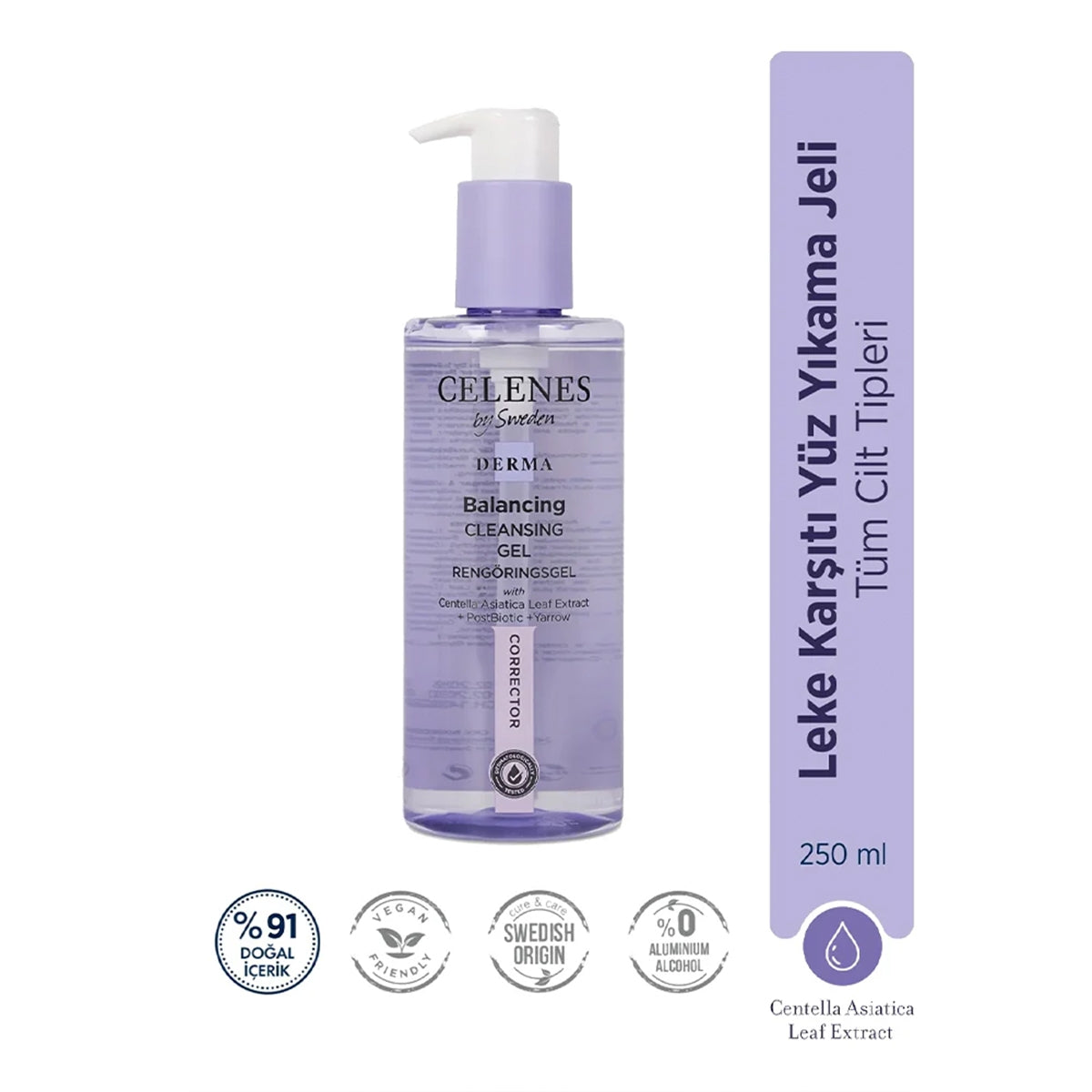 Derma Leke Karşıtı Yüz Temizleme Jeli 250 ml