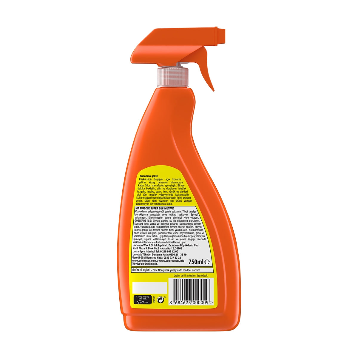 Mr Muscle Süper Güç Mutfak Yüzey Temizleyici 750 ml