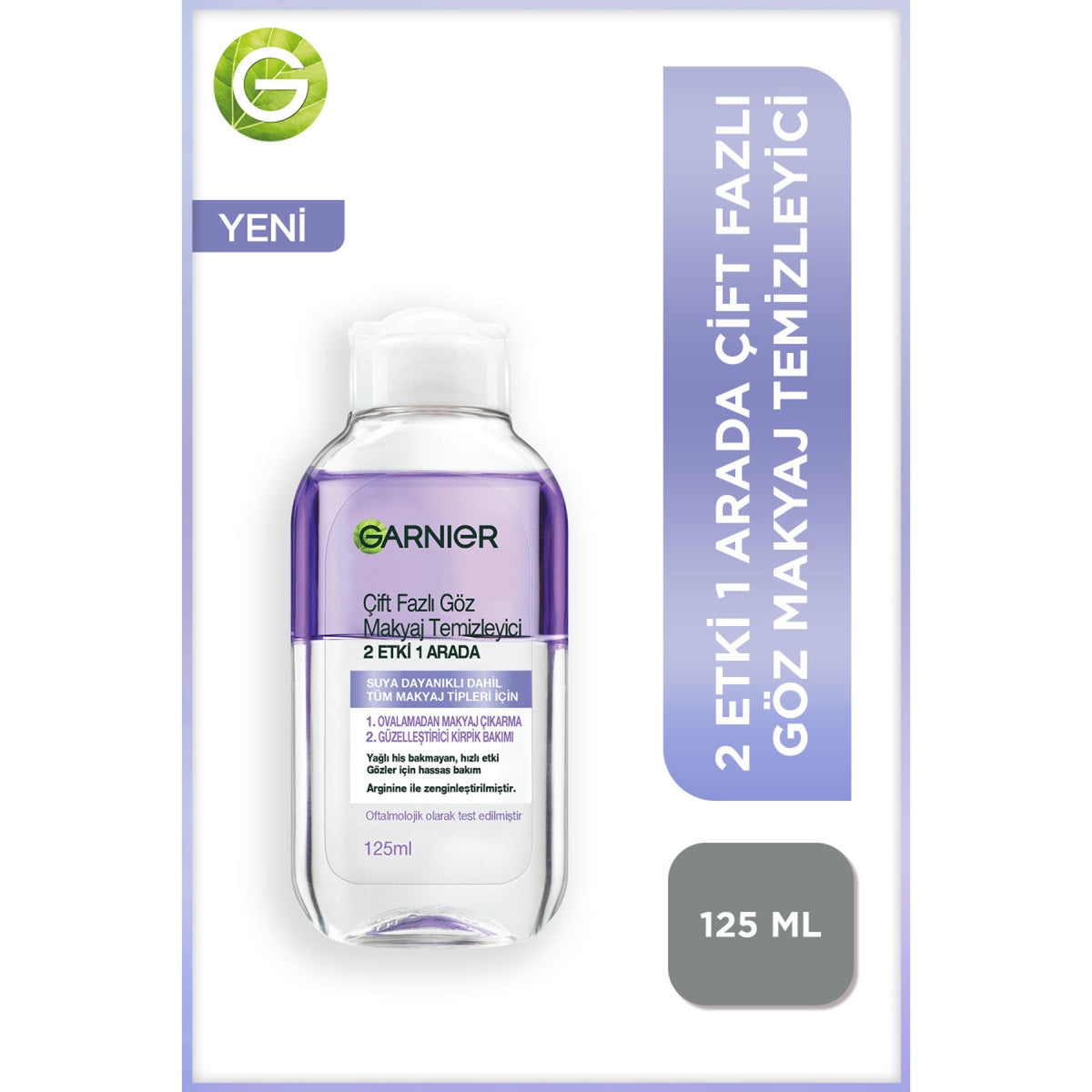 2 Etki 1 Arada Göz Makyaj Temizleyici 125ML