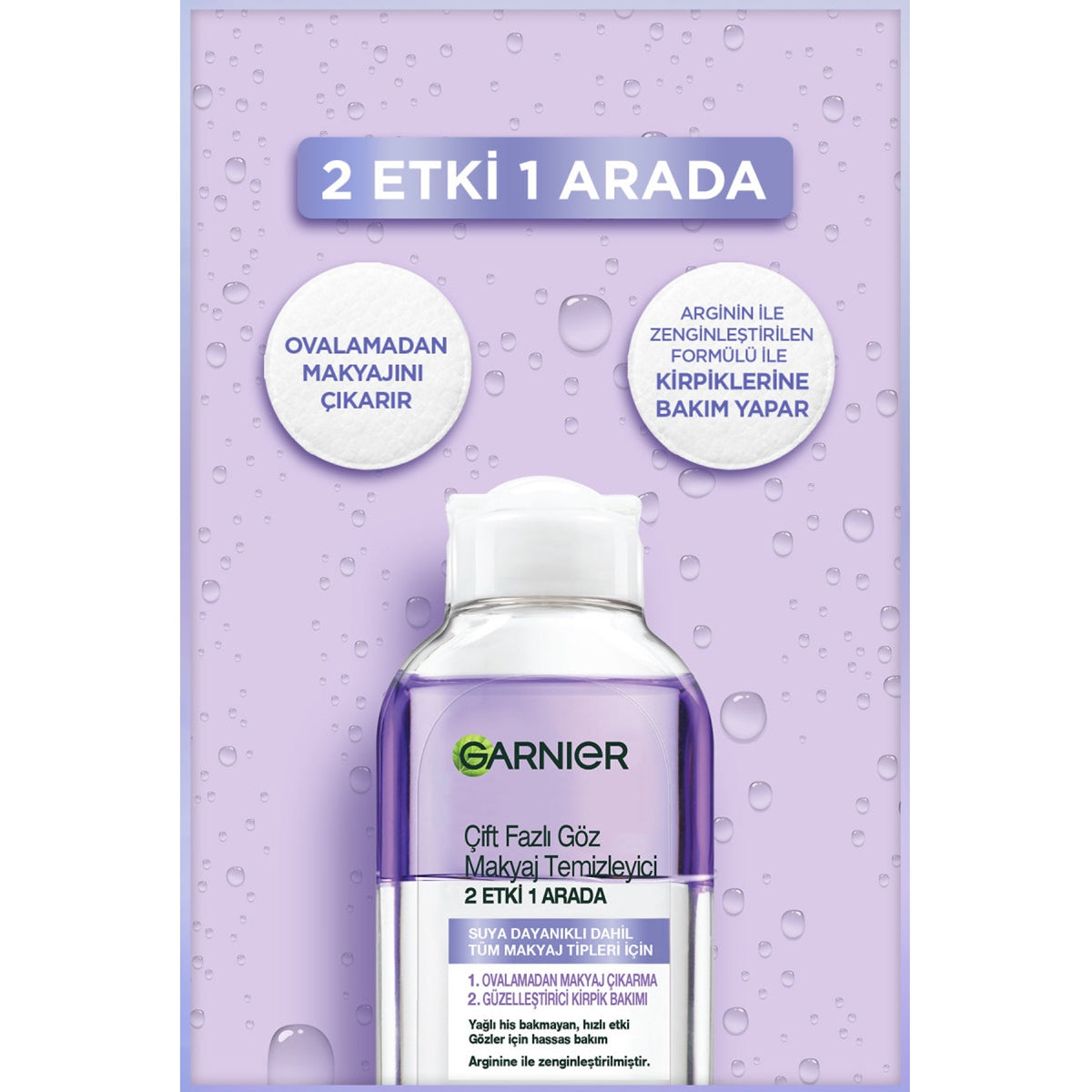2 Etki 1 Arada Göz Makyaj Temizleyici 125ML