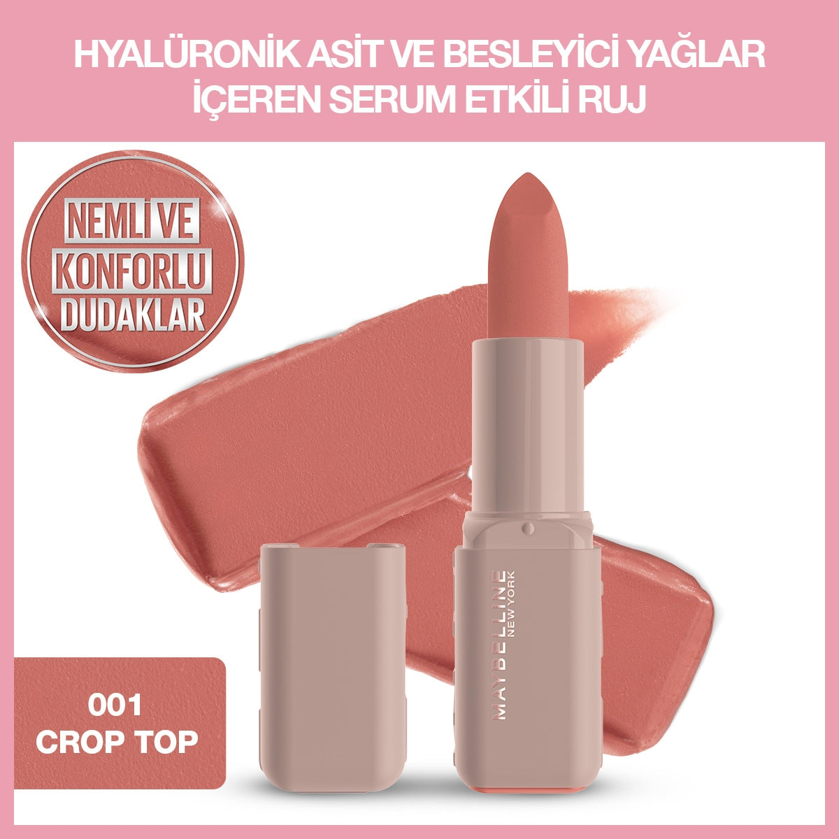Lifter Lipstick Matte Ruj 001